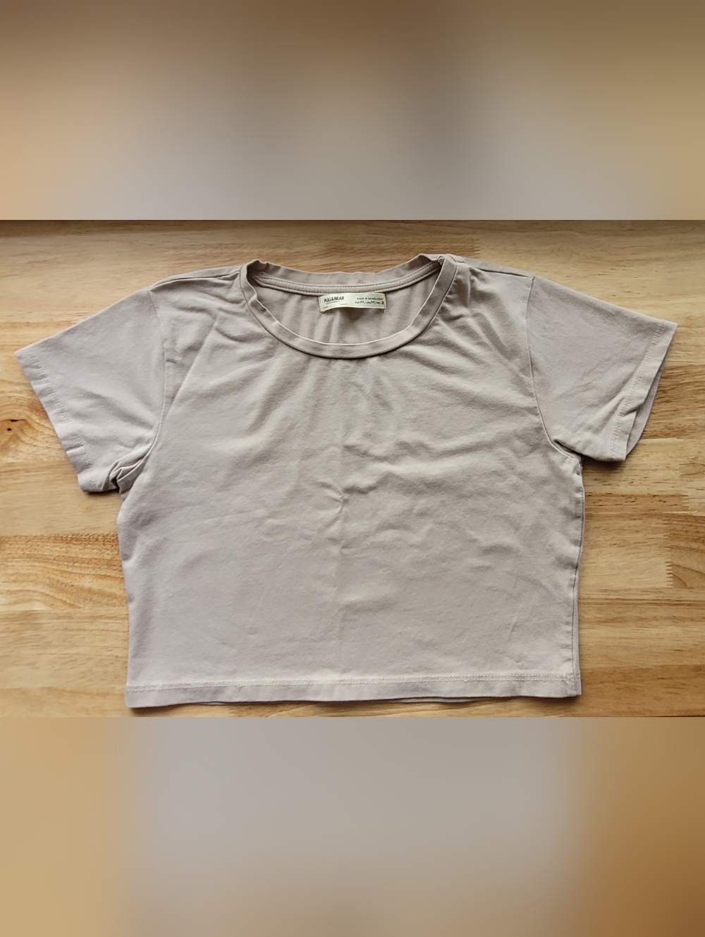 Pull&Bear Cropped Top Tee Short Sleeves Size M